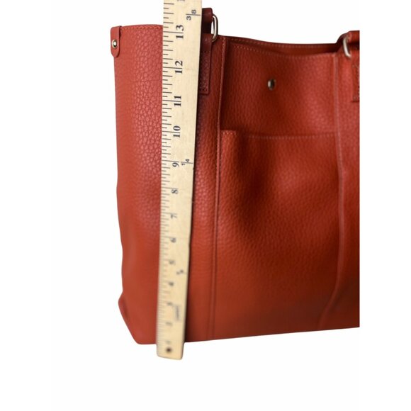 Montana West Textured Faux Leather Tote Bag With Detachable Pouch & Gold Accents - Picture 11 of 12